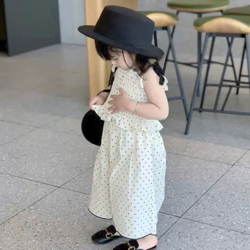 Sét bộ áo bi 2 dây quần ống lửng bé gái