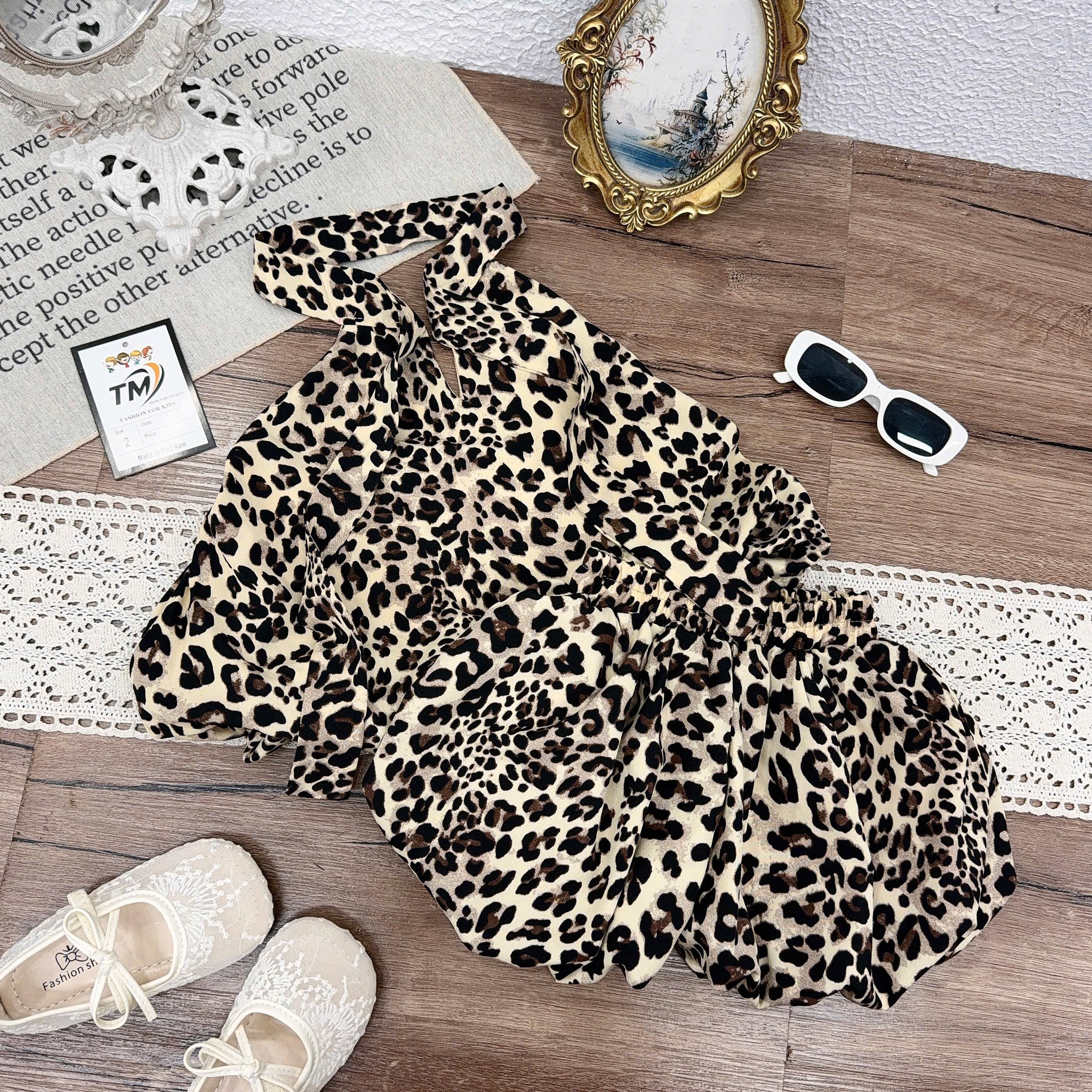 Sét bộ đốm quần bồng bé gái