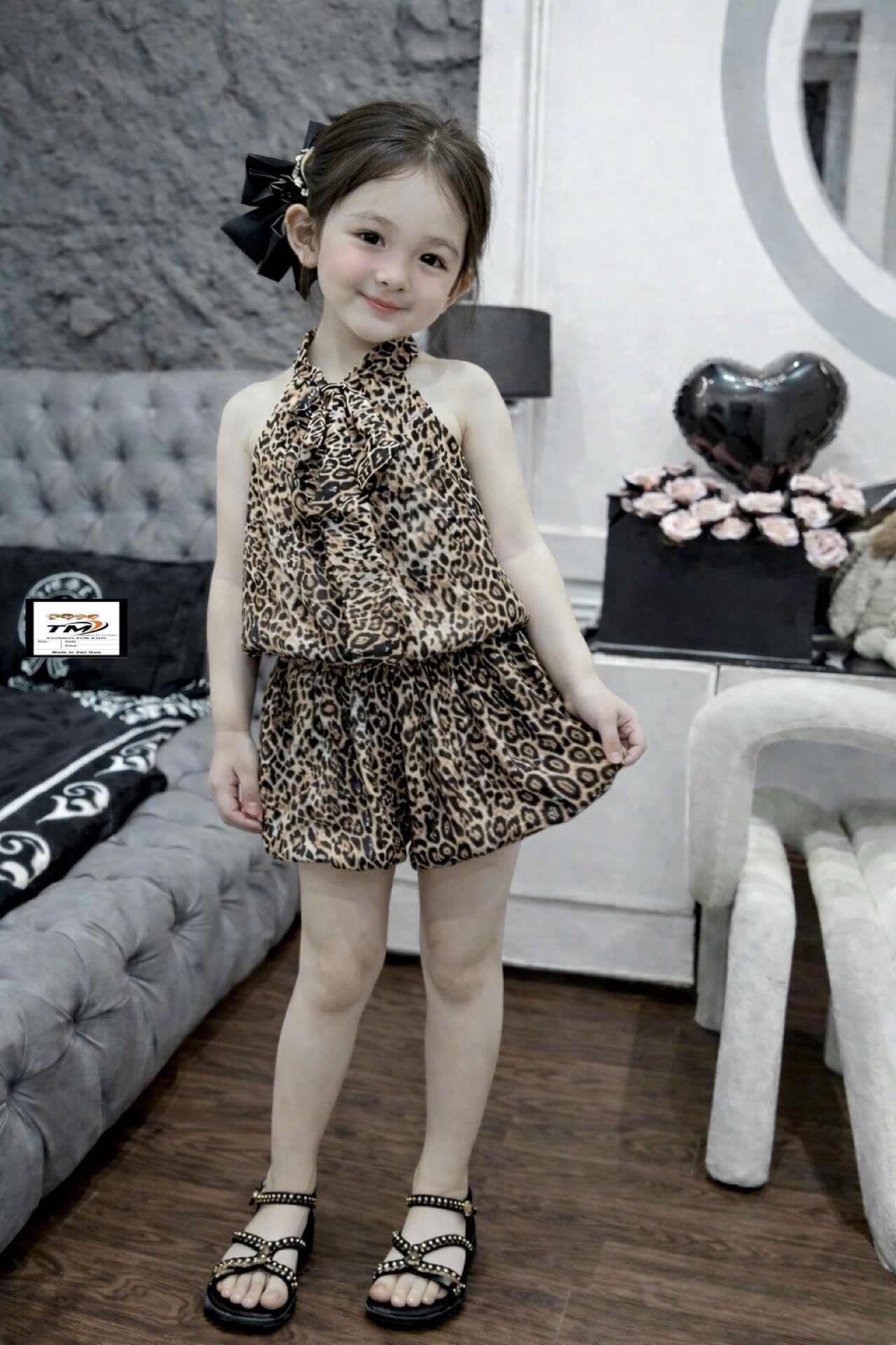 Sét bộ đốm quần bồng bé gái