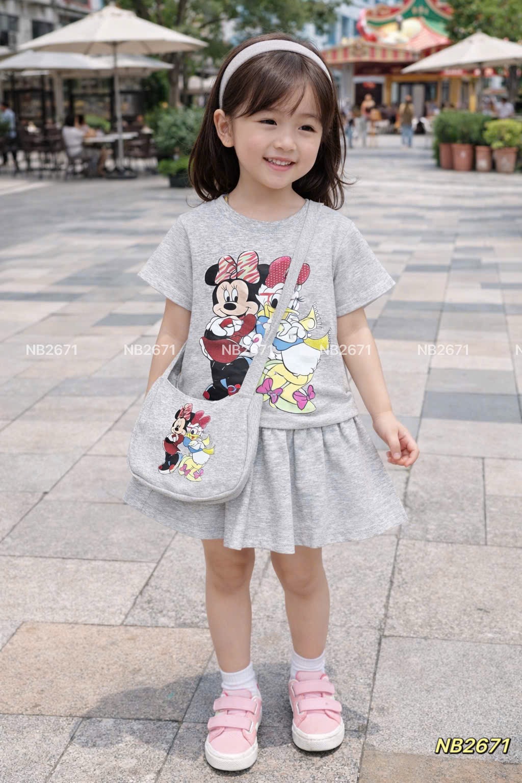 Sét bộ micky kèm túi bé gái