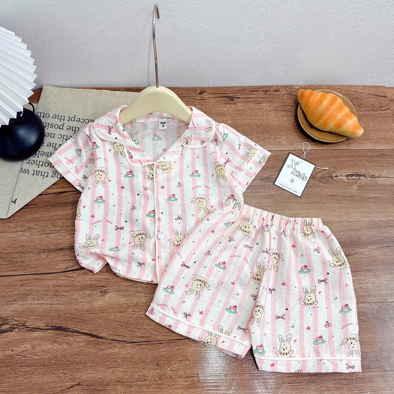 Sét bộ pzm thỏ hồng bé gái