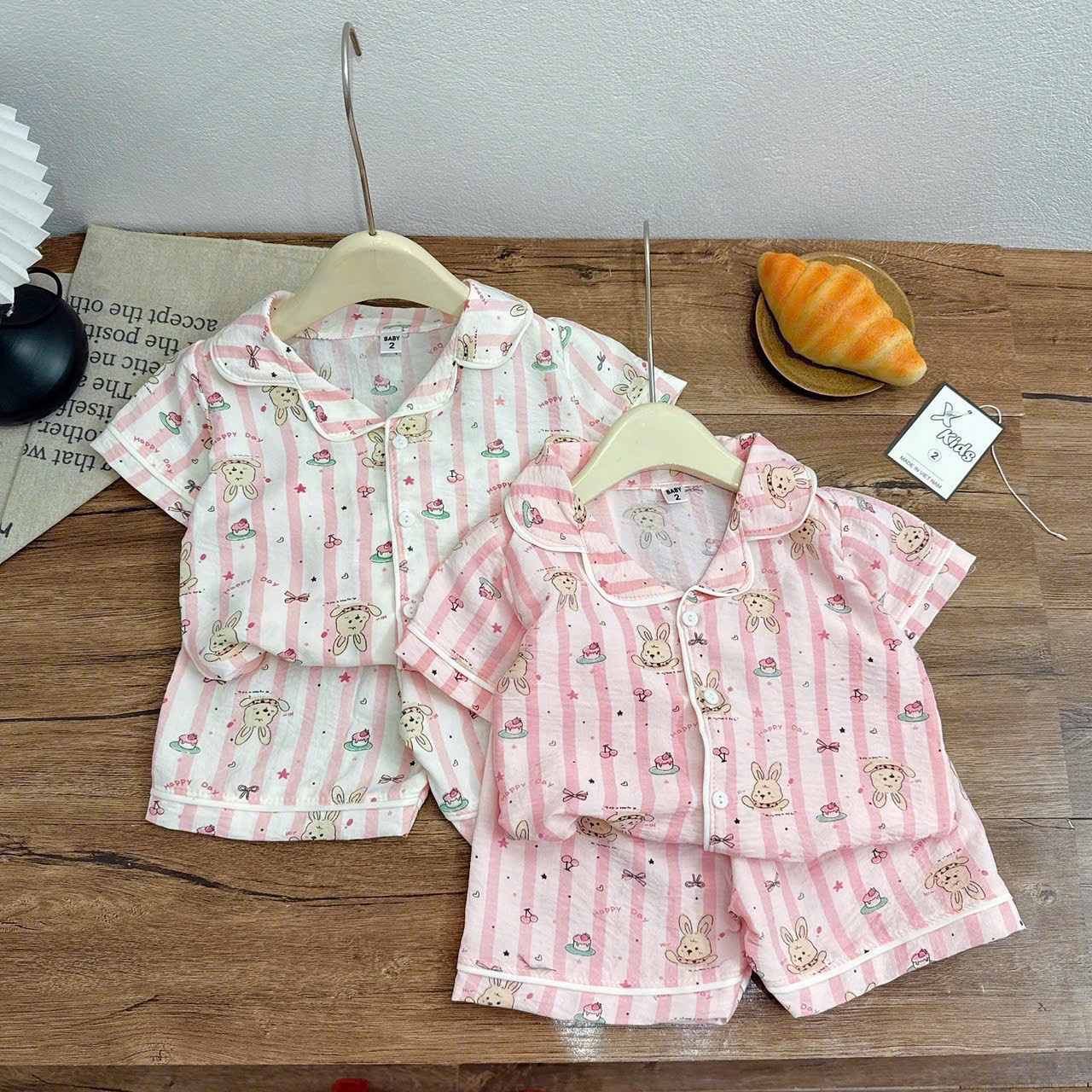 Sét bộ pzm thỏ hồng bé gái
