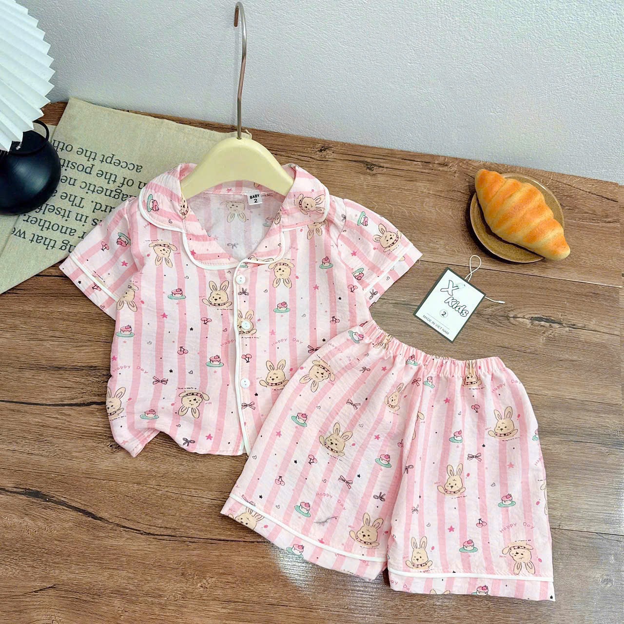 Sét bộ pzm thỏ hồng bé gái