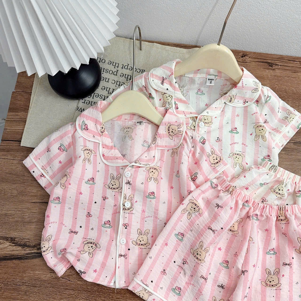 Sét bộ pzm thỏ hồng bé gái