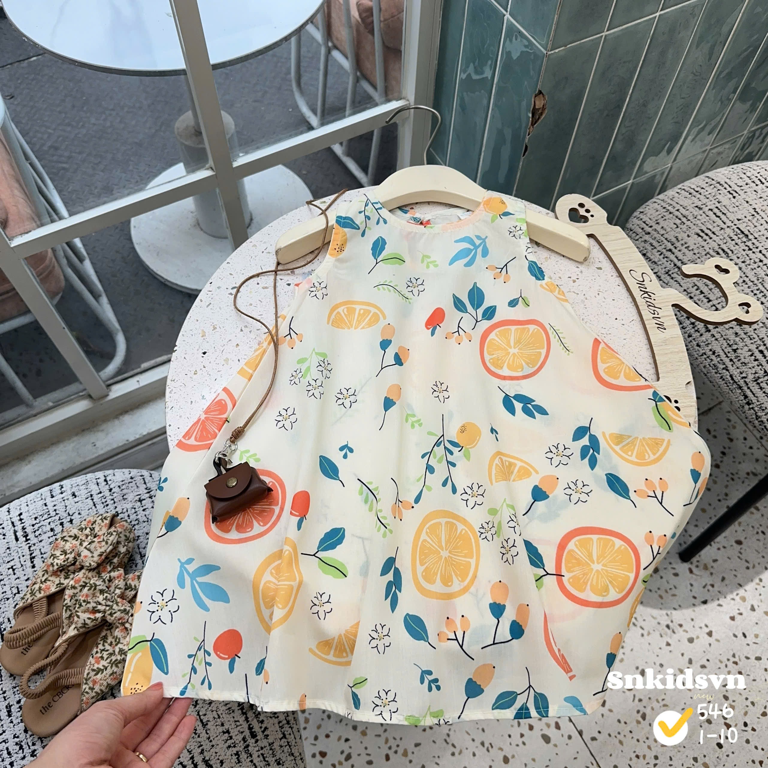 Sét cặp bộ (váy) hoa quả bé trai gái