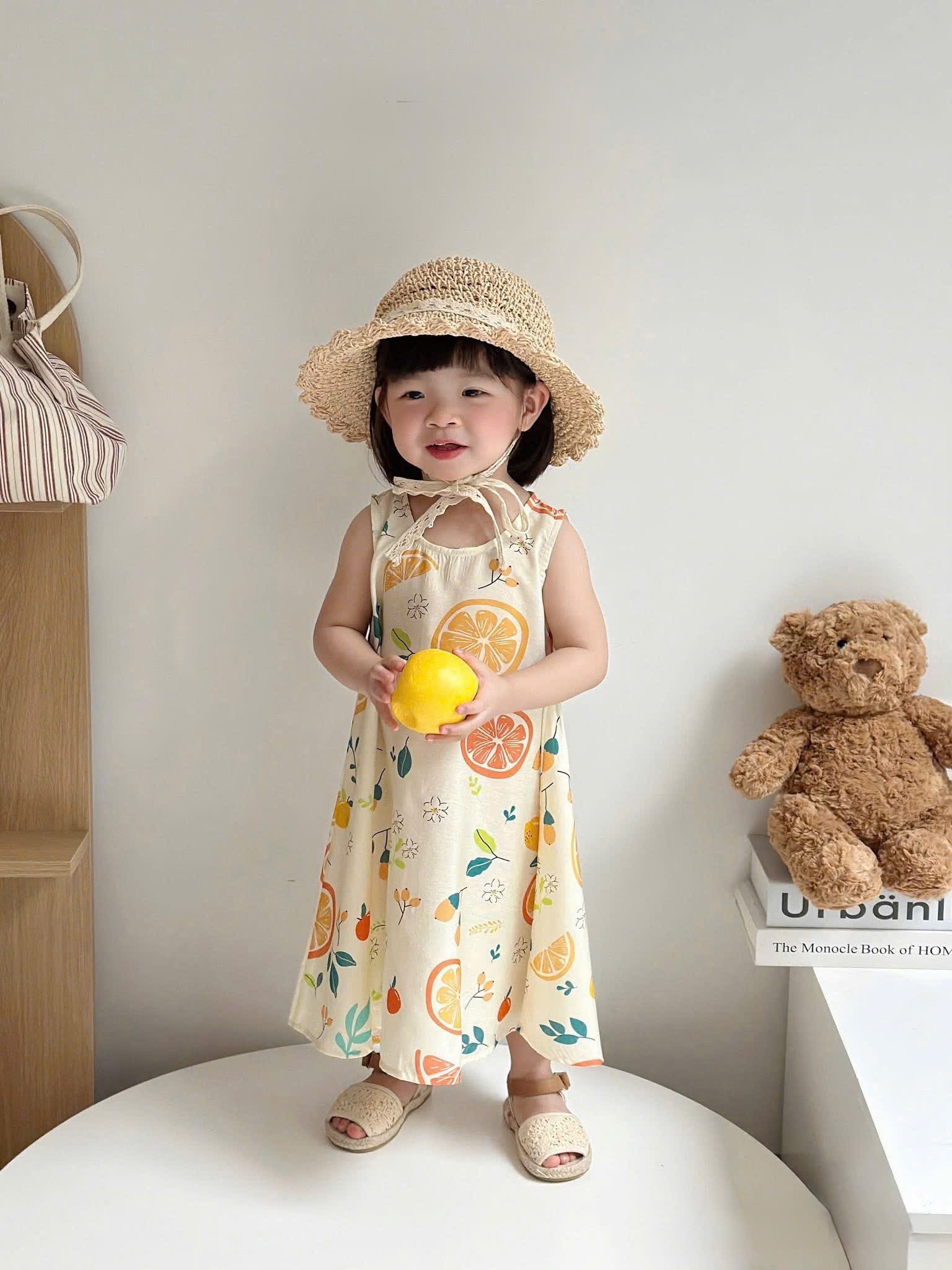 Sét cặp bộ (váy) hoa quả bé trai gái