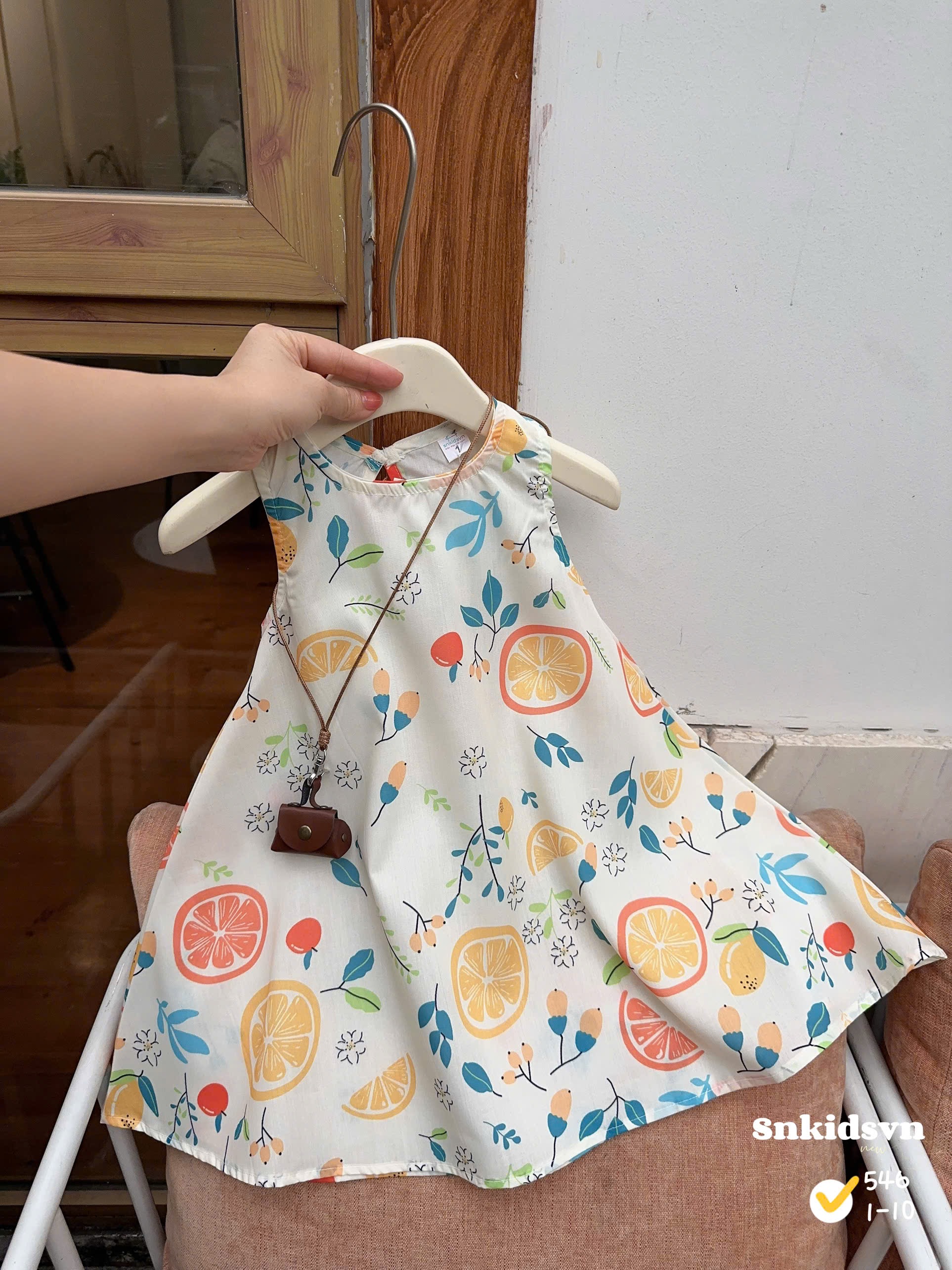 Sét cặp bộ (váy) hoa quả bé trai gái