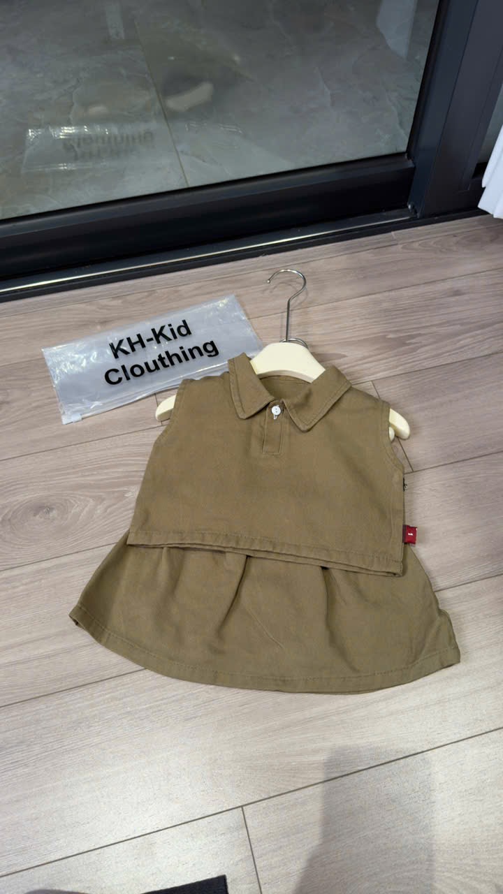 Sét kaki nâu bé gái