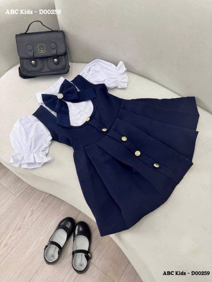 Sét váy style hàn quốc kèm áo bé gái