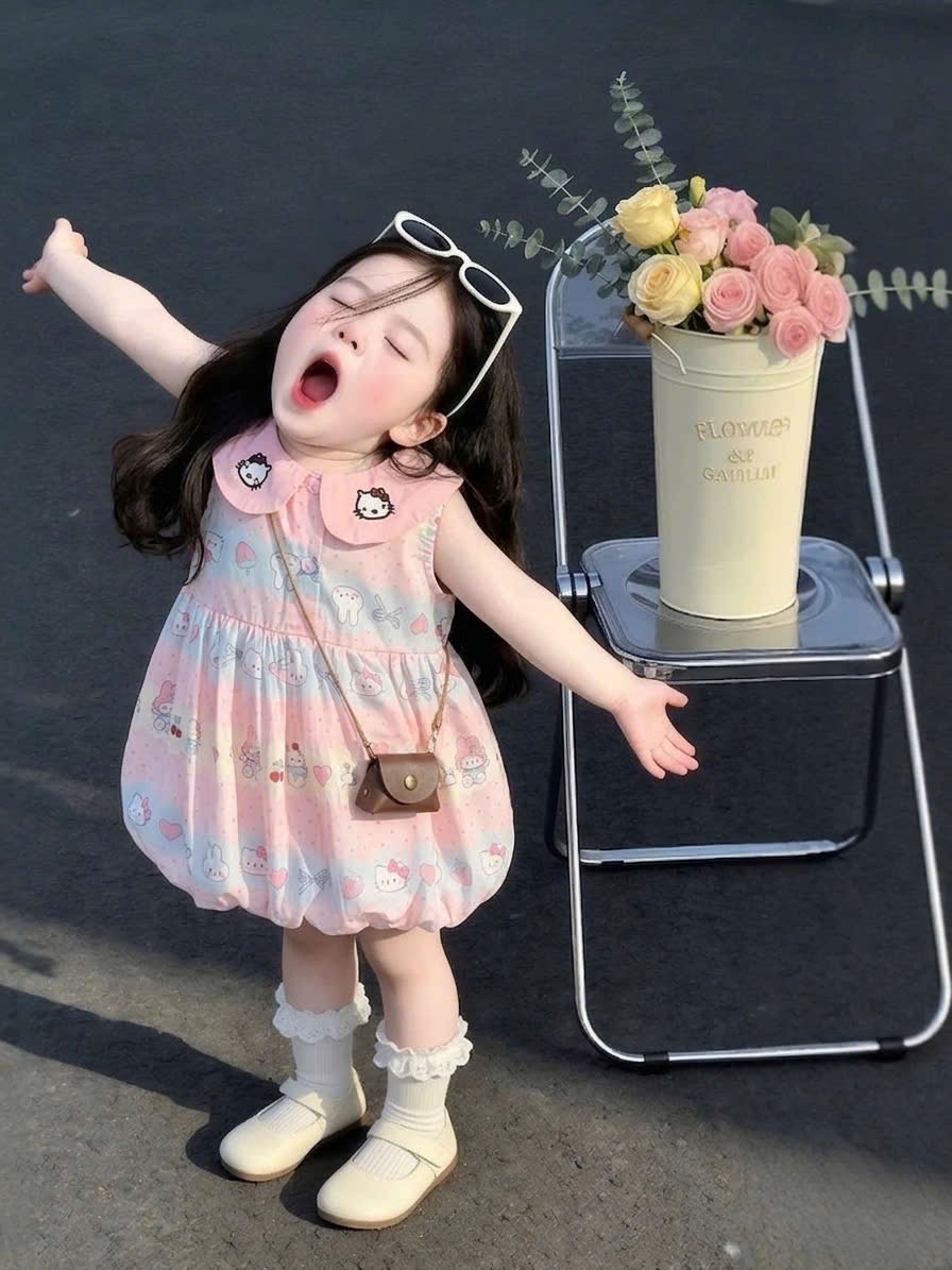 Sét váy thỏ kèm túi mini sn bé gái