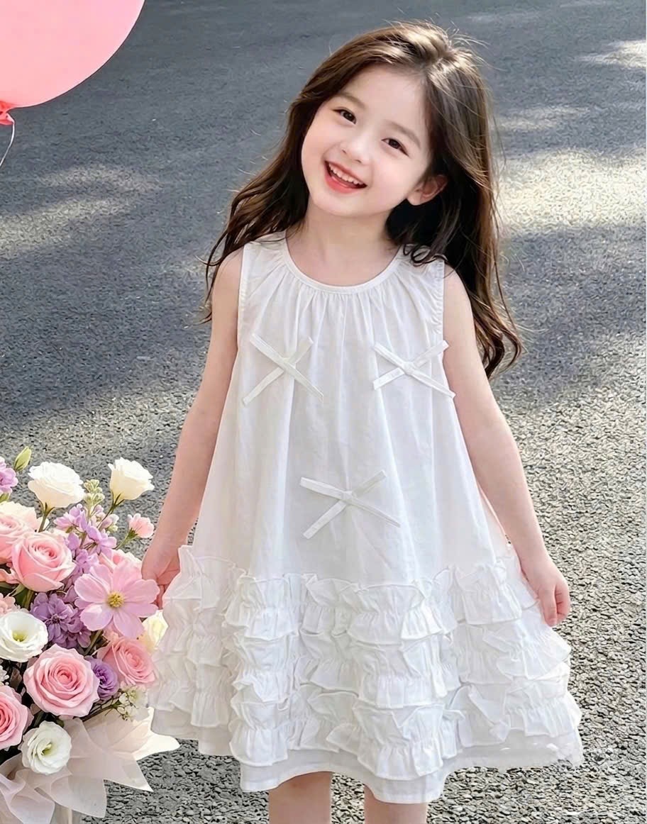 Váy babydoll thân bèo bé gái