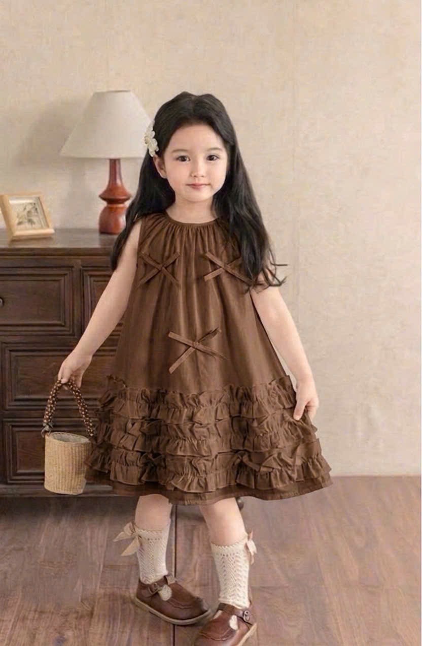 Váy babydoll thân bèo bé gái