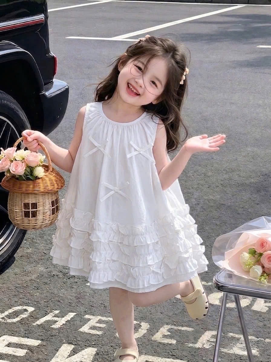 Váy babydoll thân bèo bé gái