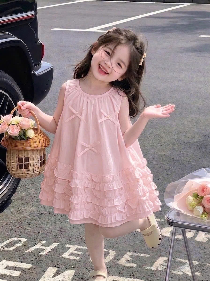 Váy babydoll thân bèo bé gái