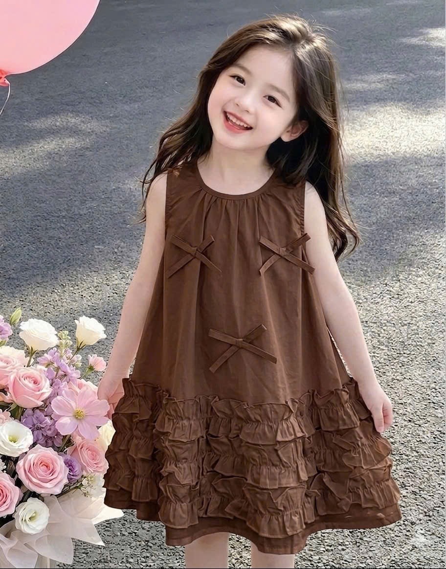 Váy babydoll thân bèo bé gái