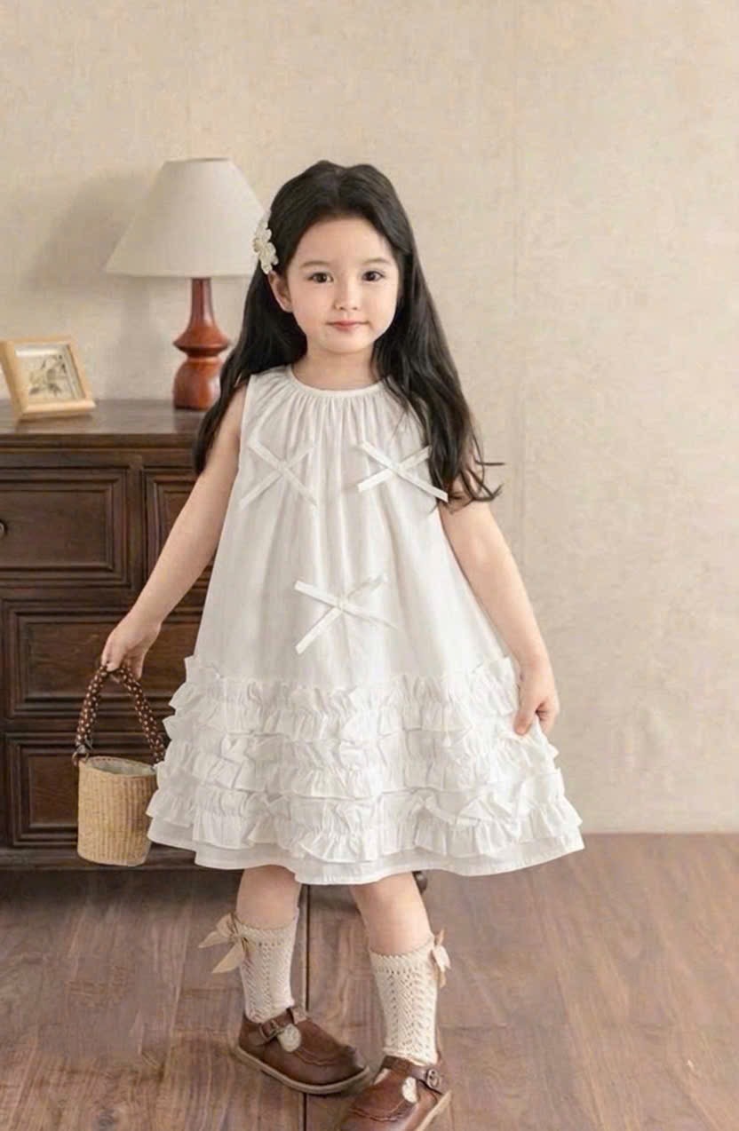 Váy babydoll thân bèo bé gái