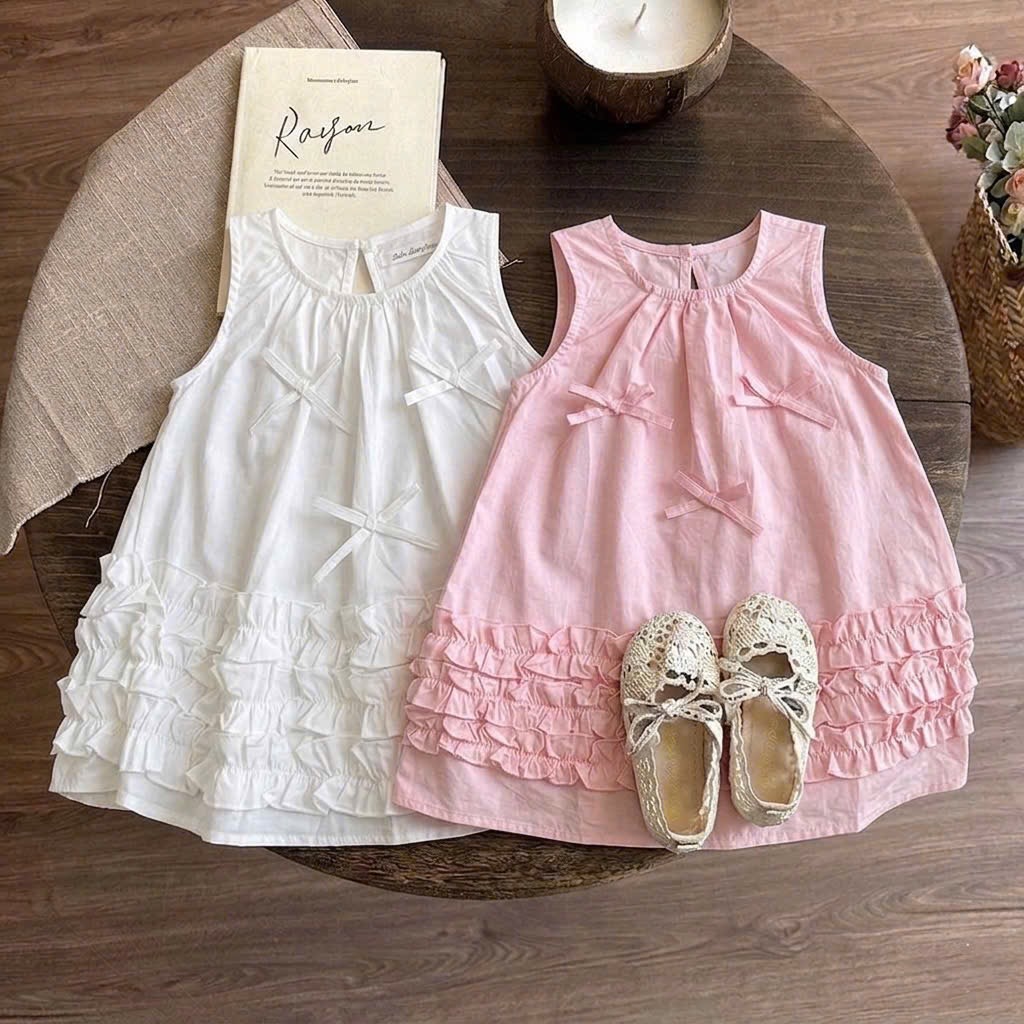 Váy babydoll thân bèo bé gái