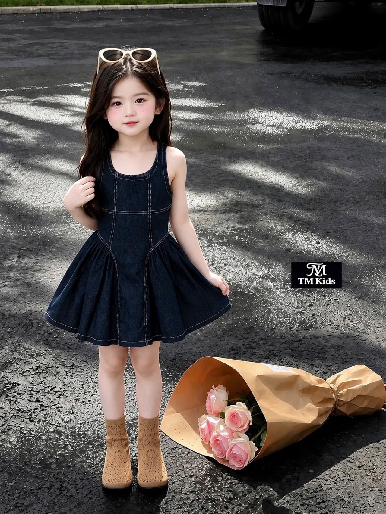 Váy bò mềm tm bé gái