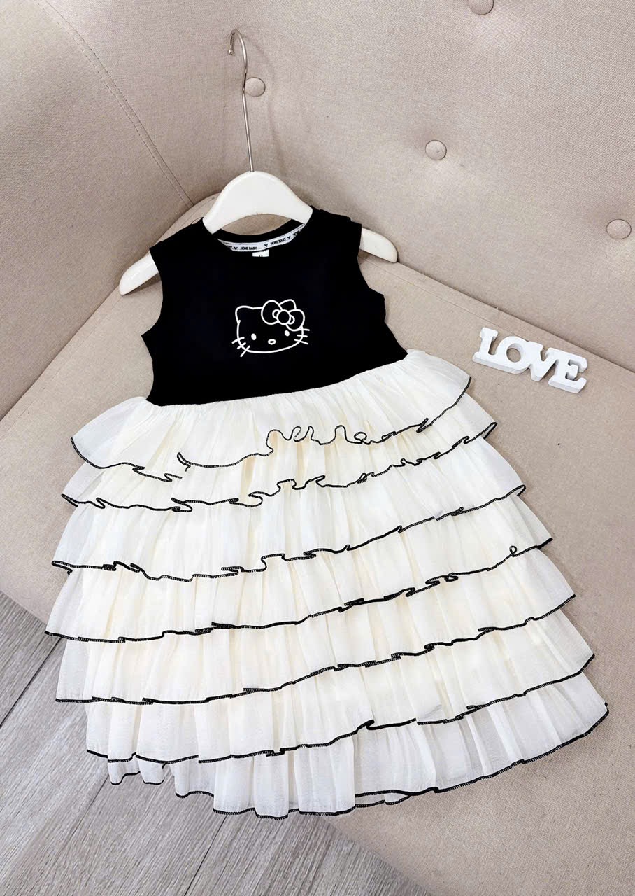 Váy kitty 7 tầng bé gái