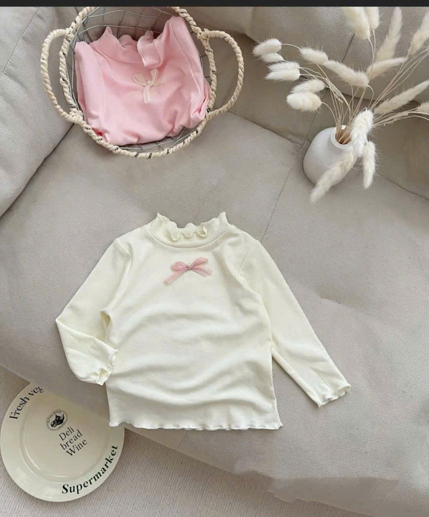 sét 2 áo zip mềm bé gái