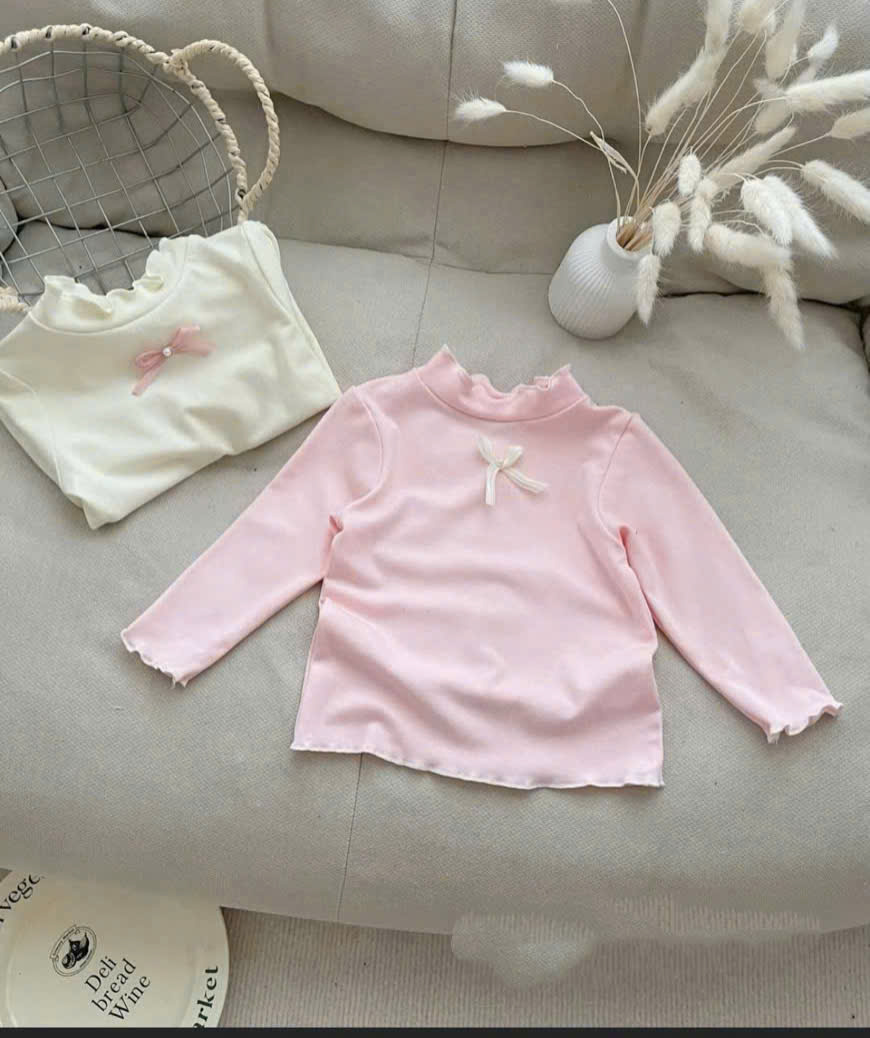 sét 2 áo zip mềm bé gái