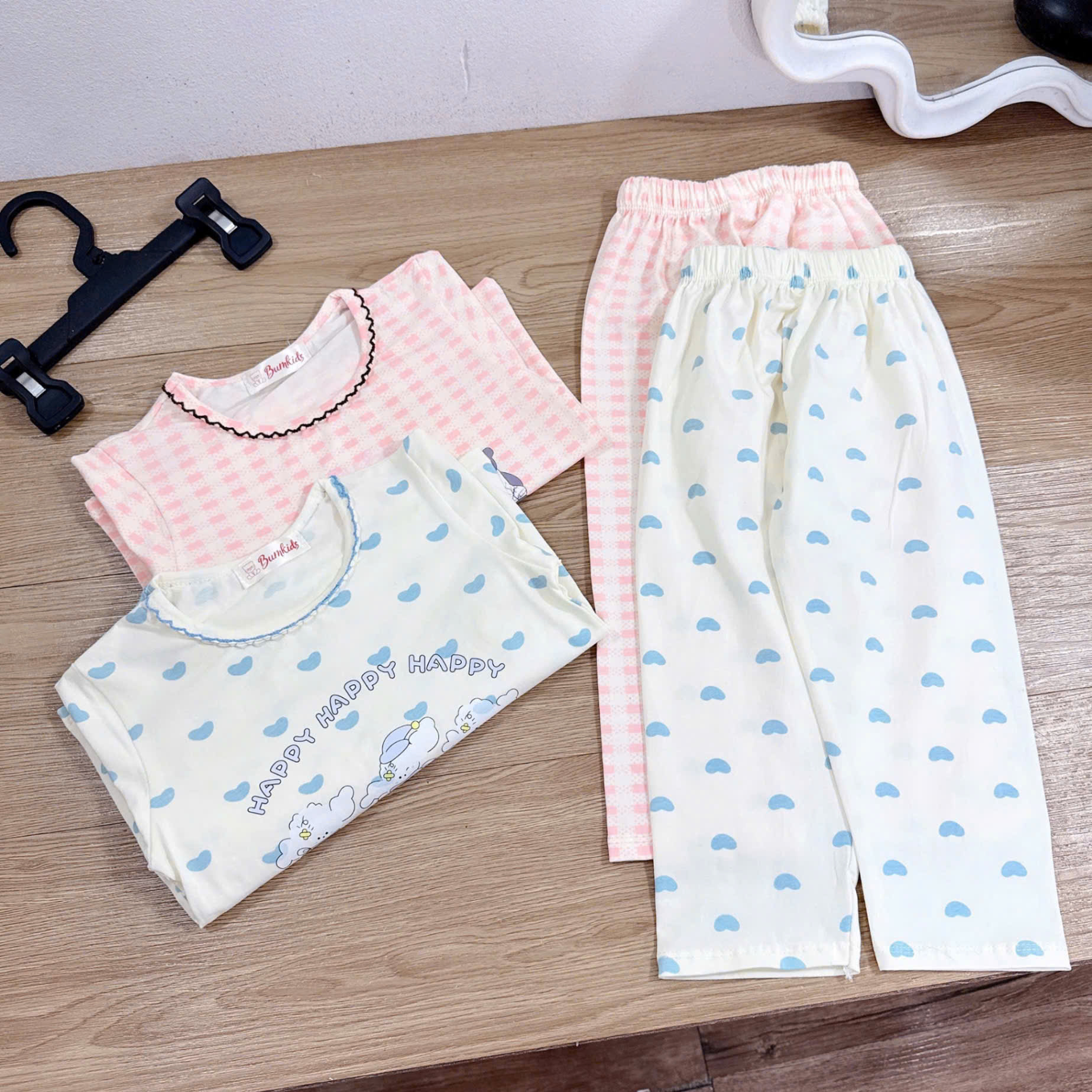 sét 2bo cotton dài tay bé gái