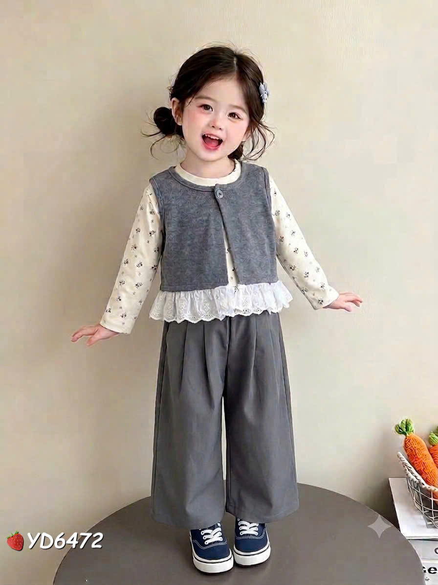 sét 3 chi tiết bộ bé gái yd