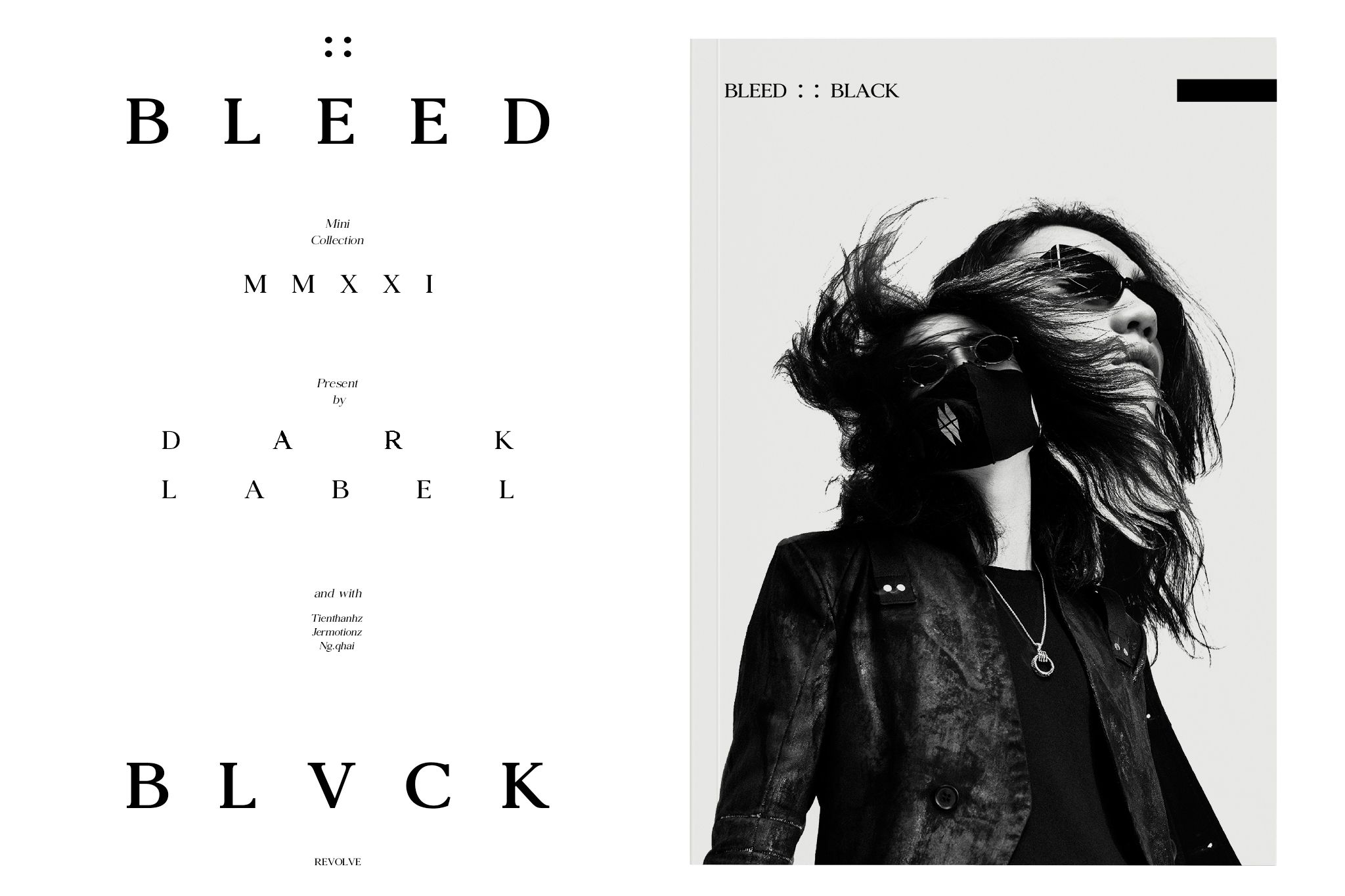 BLEED BLACK LOOKBOOK : : FW 2020