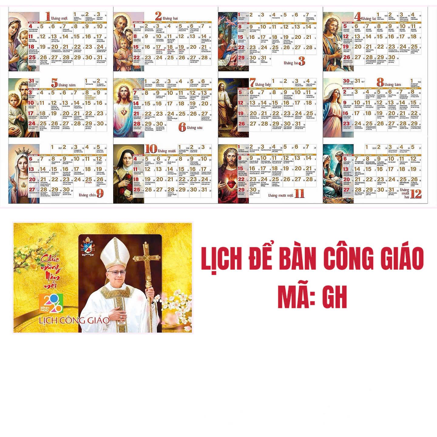 LỊCH BÀN ĐỨC GIÁO HOÀNG LEO XIV
