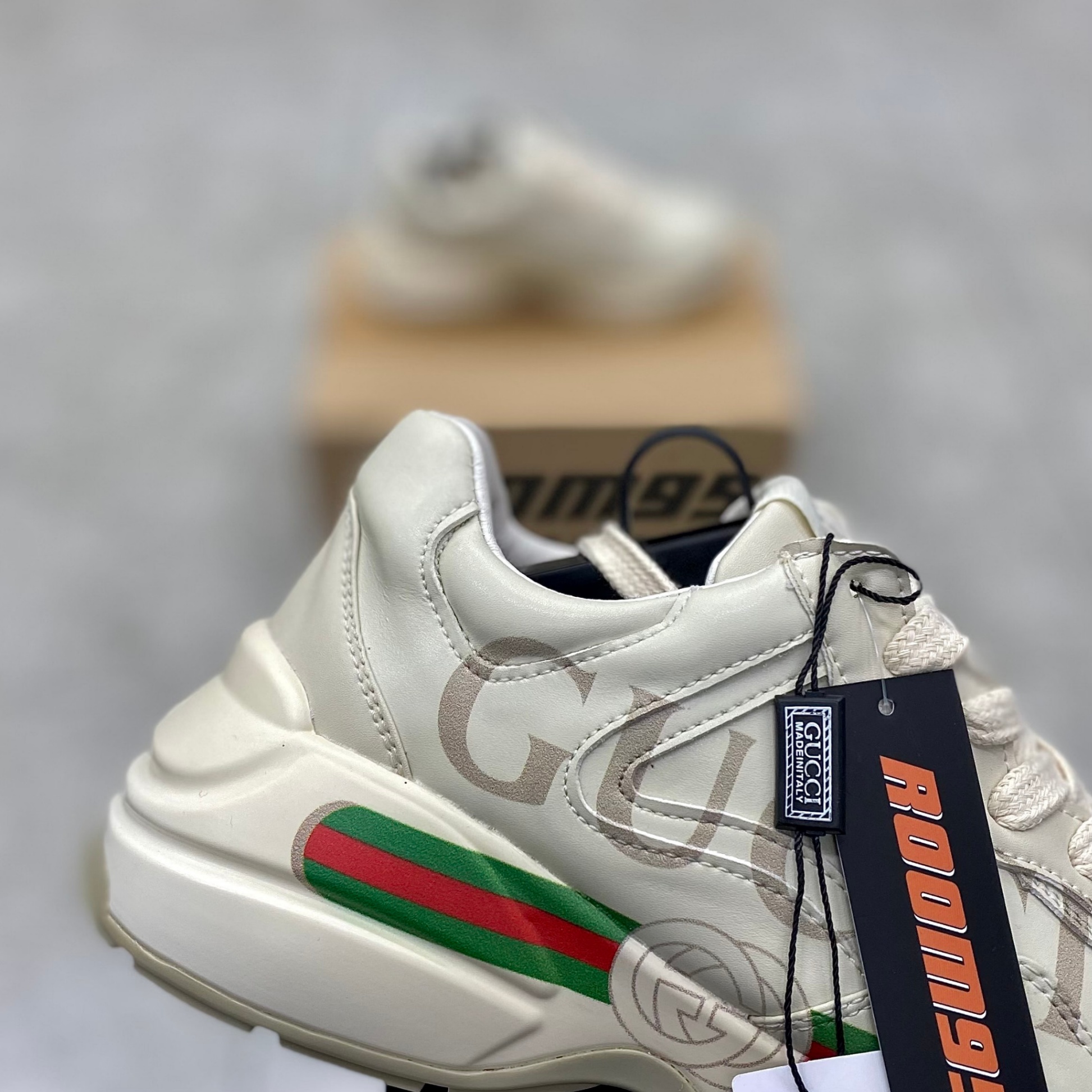 Gucci Rython Blade Letters R20 GUCCI RHYTON LOGO LEATHER ( NGANG )