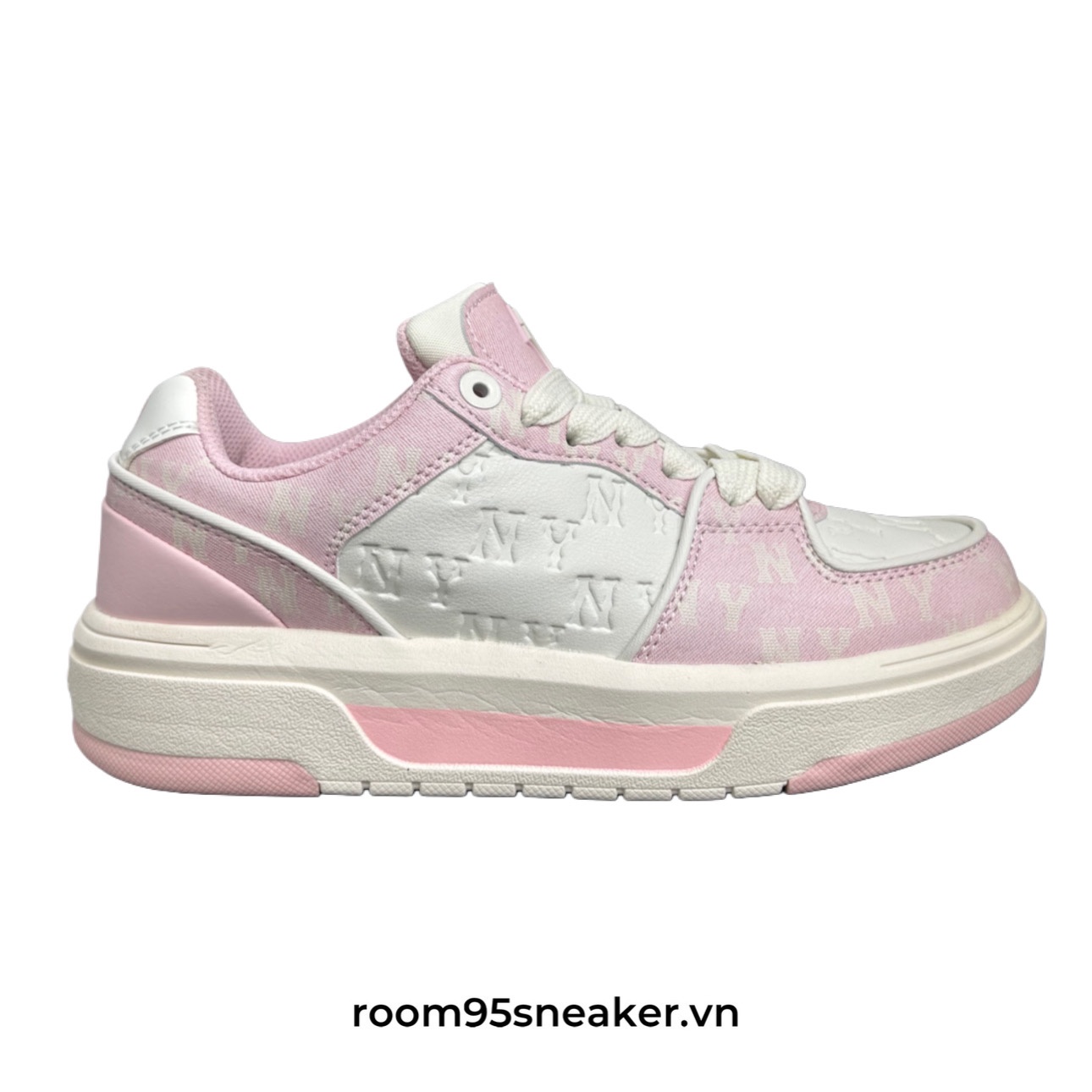 R17 MLB Chunky Liner Low Pink Mid Monogram NY