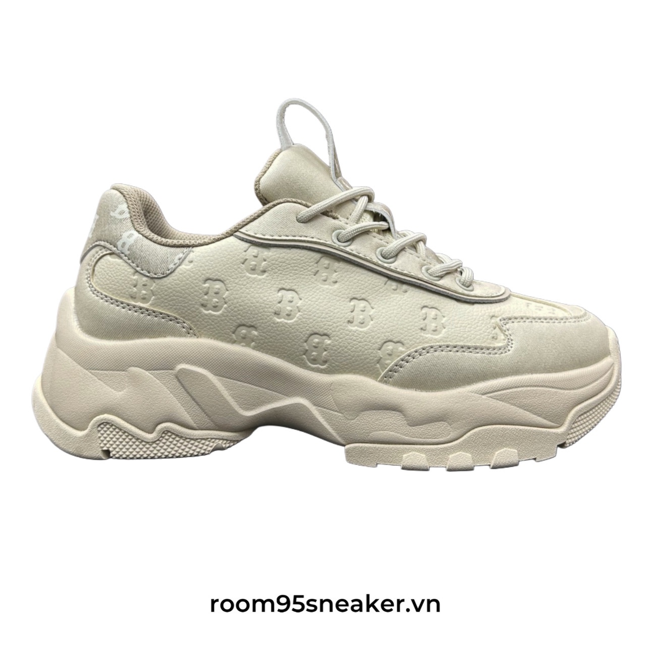 R16 MLB Chunky Low Beige Monogram B