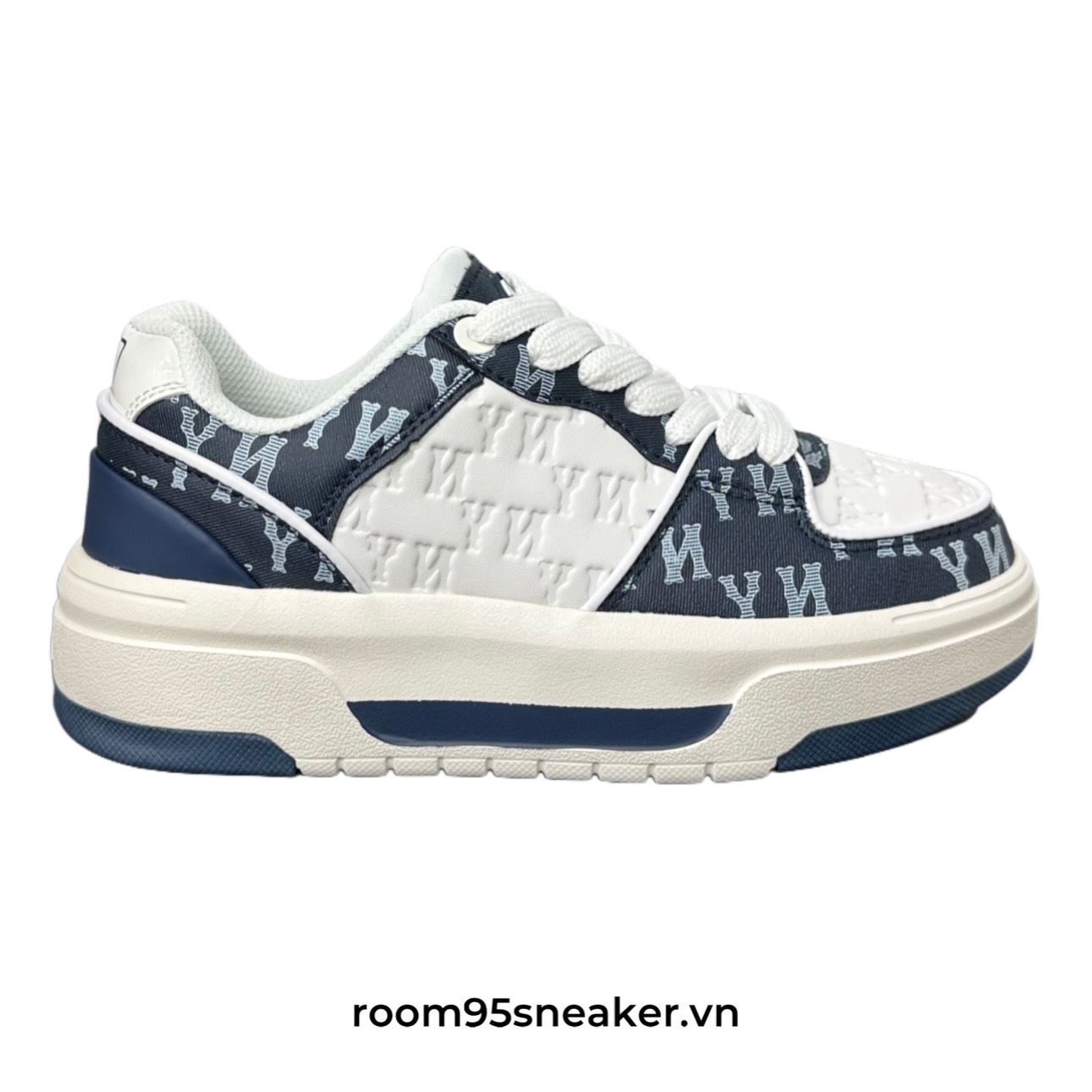 R17 MLB Chunky Liner Low Navy Mid Monogram NY