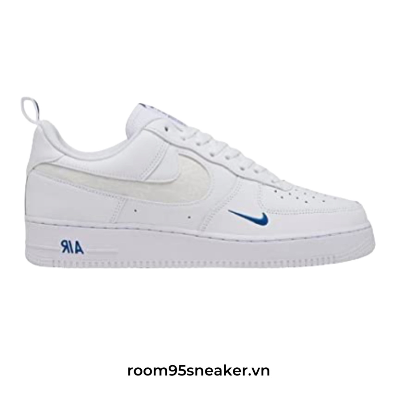 R06 Nike Air Force 1 '07 LV8 'Reflective Swoosh - White Dark Marina Blue'