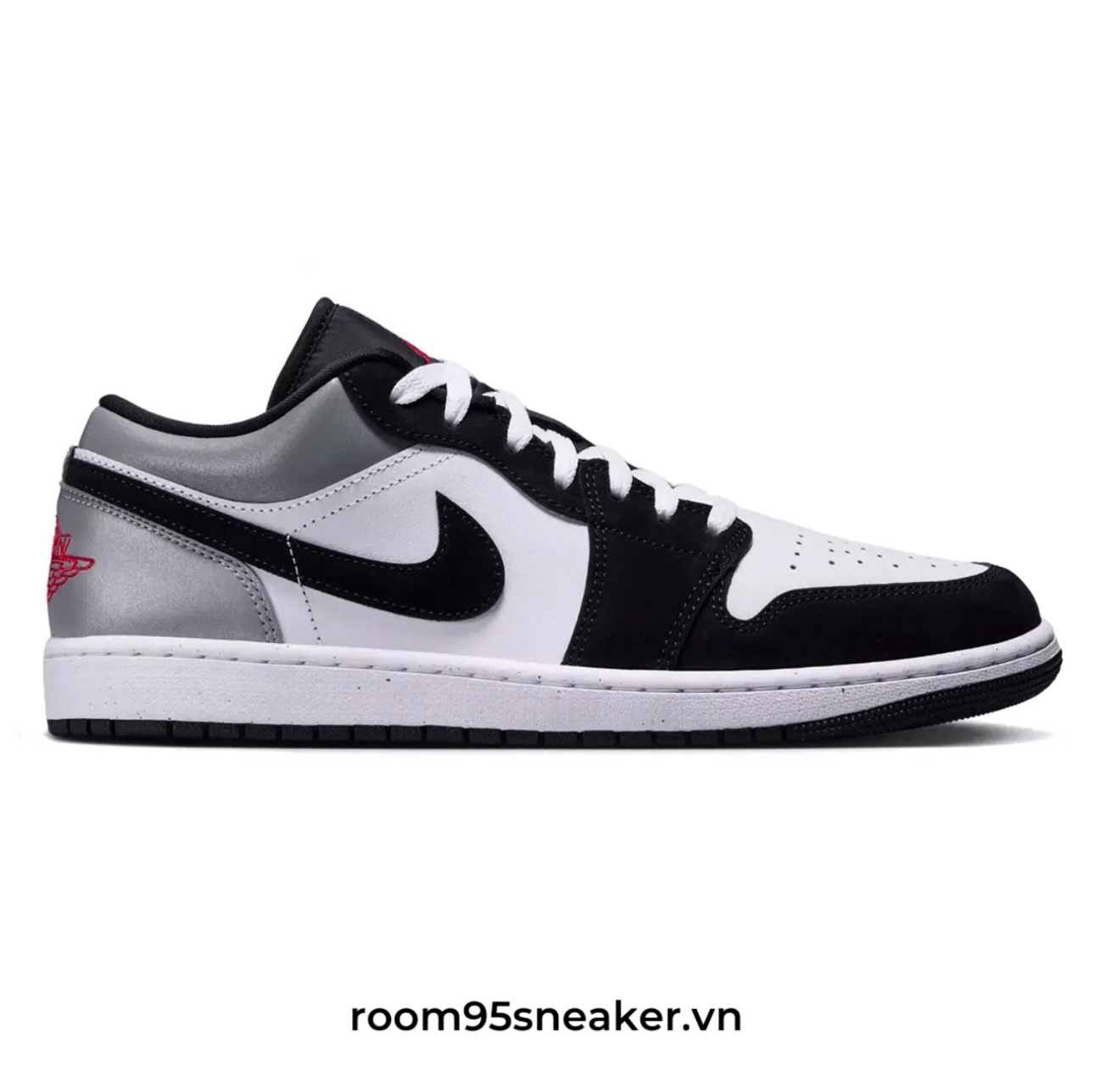 R01 Nike Air Jordan 1 Low SE 'White Fire Red Black Silver'