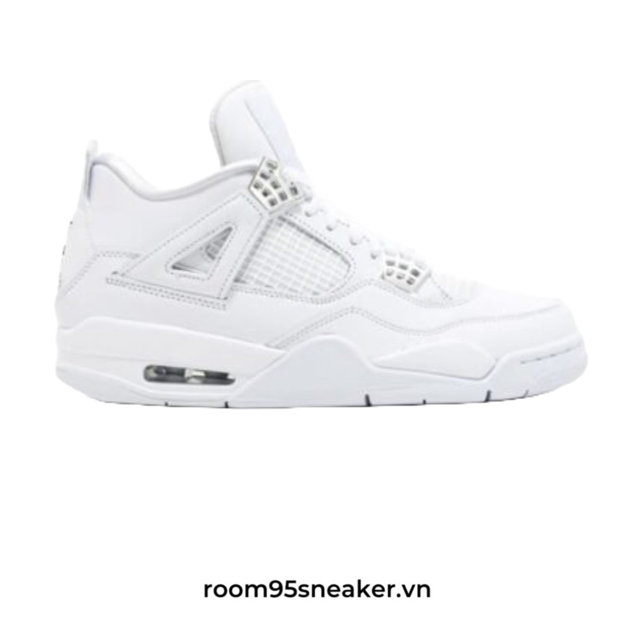 R02 JORDAN 4 RETRO PURE MONEY ( FULL WHITE) - LS- 37