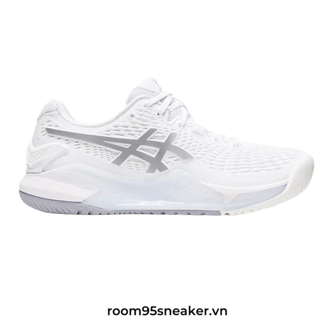 R26 ASICS Gel Resolution 9 'White Pure Silver'