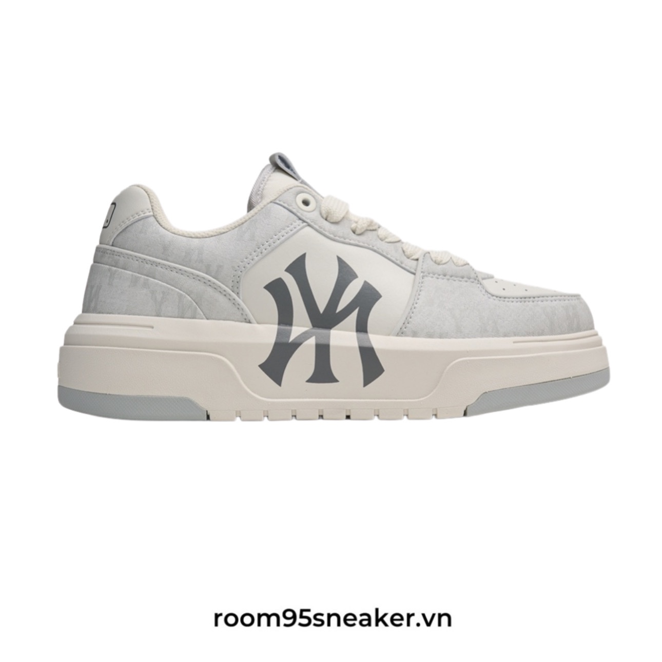 R17 MLB Korea Chunky Liner Denim Classic Mono New York Yankees Grey