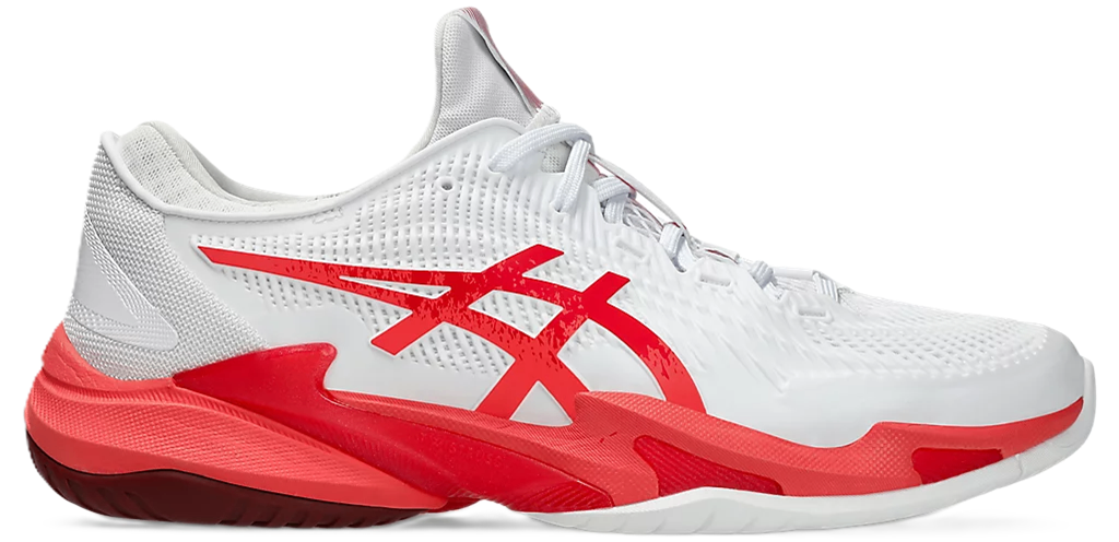 R26 Asics Court FF 3 Novak 'White Electric Red'