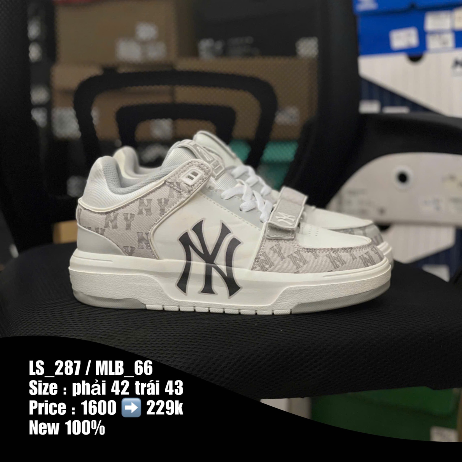 R17 MLB Korea Chunky Liner Mid Denim New York Yankees Gray - LS - 42