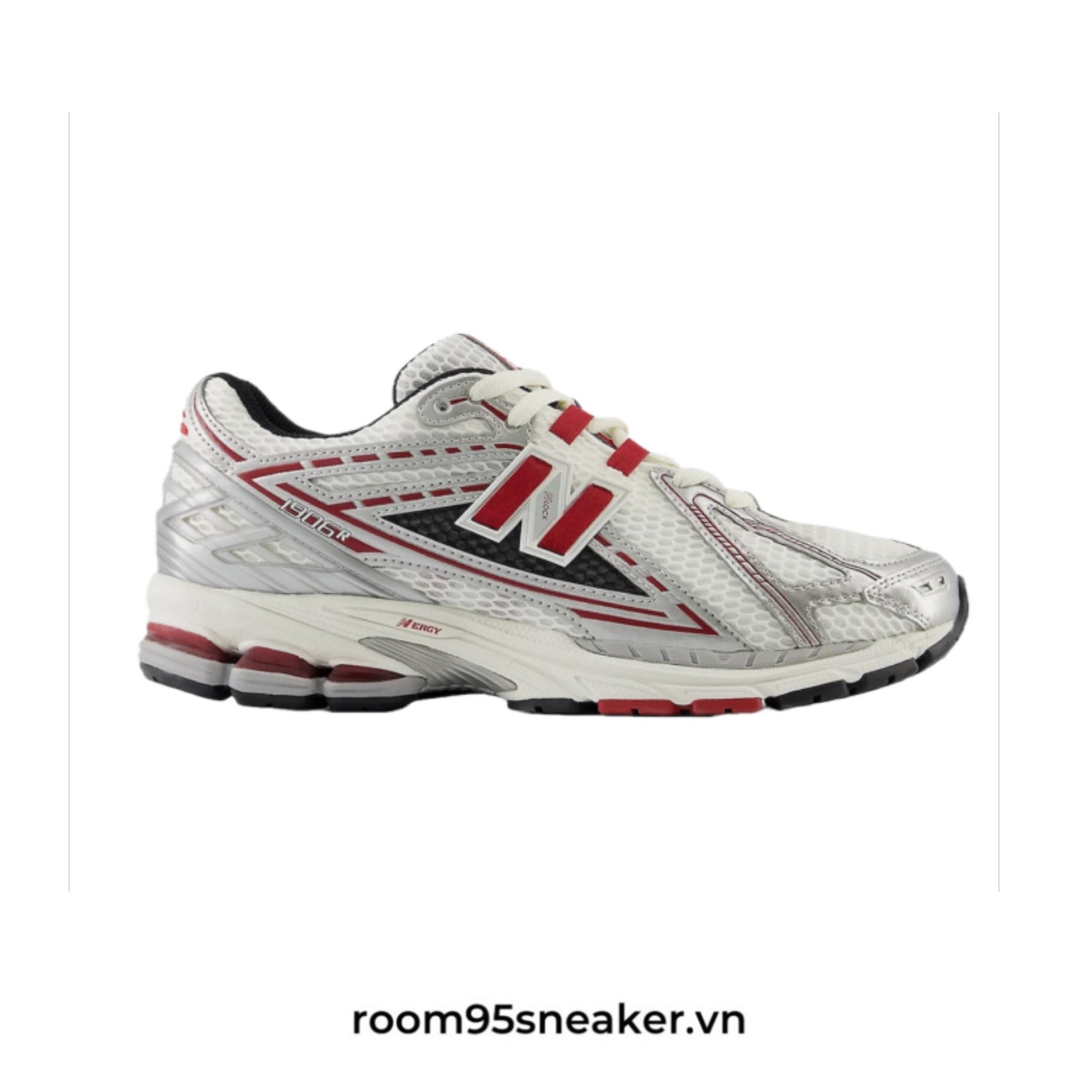 R28 New Balance 1906R Silver Classic Crimson