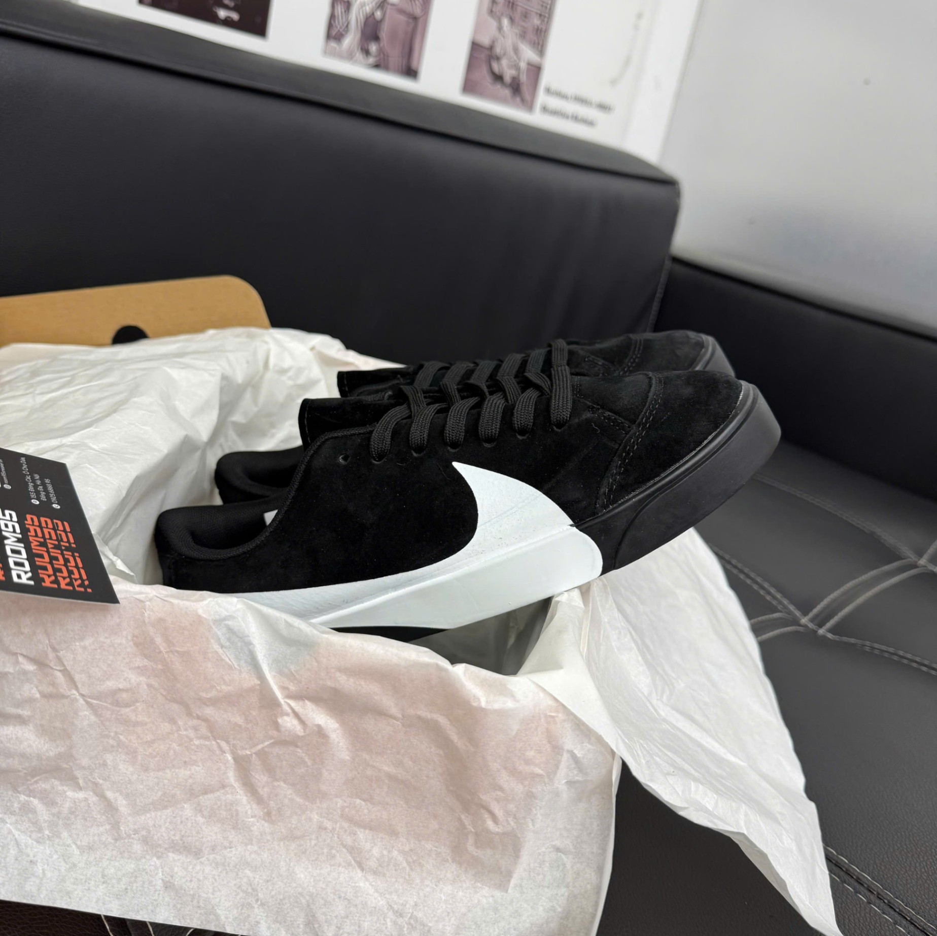 nike blazer city low xs black