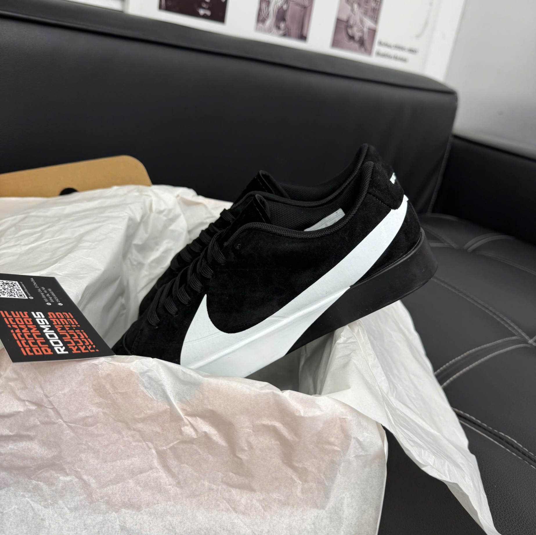nike blazer city low xs black