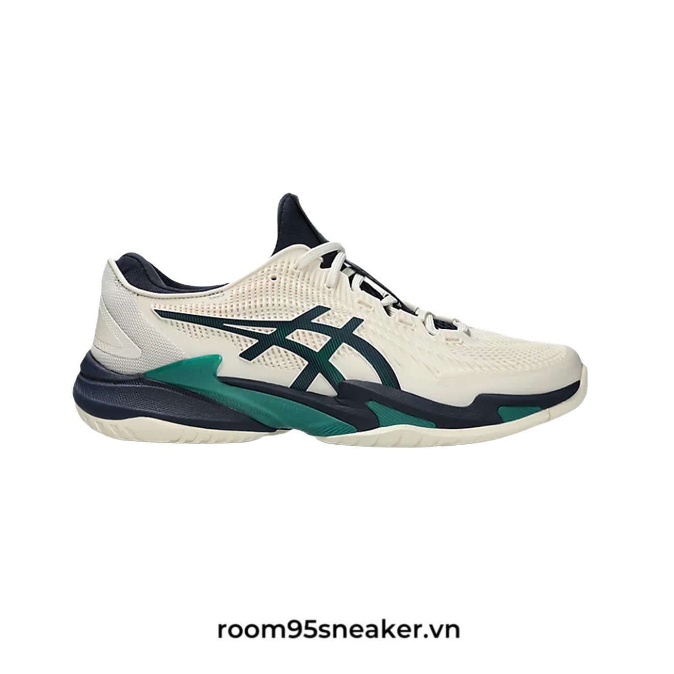 R26 Pickleball Asics Court FF 3 Cream Jasper Green
