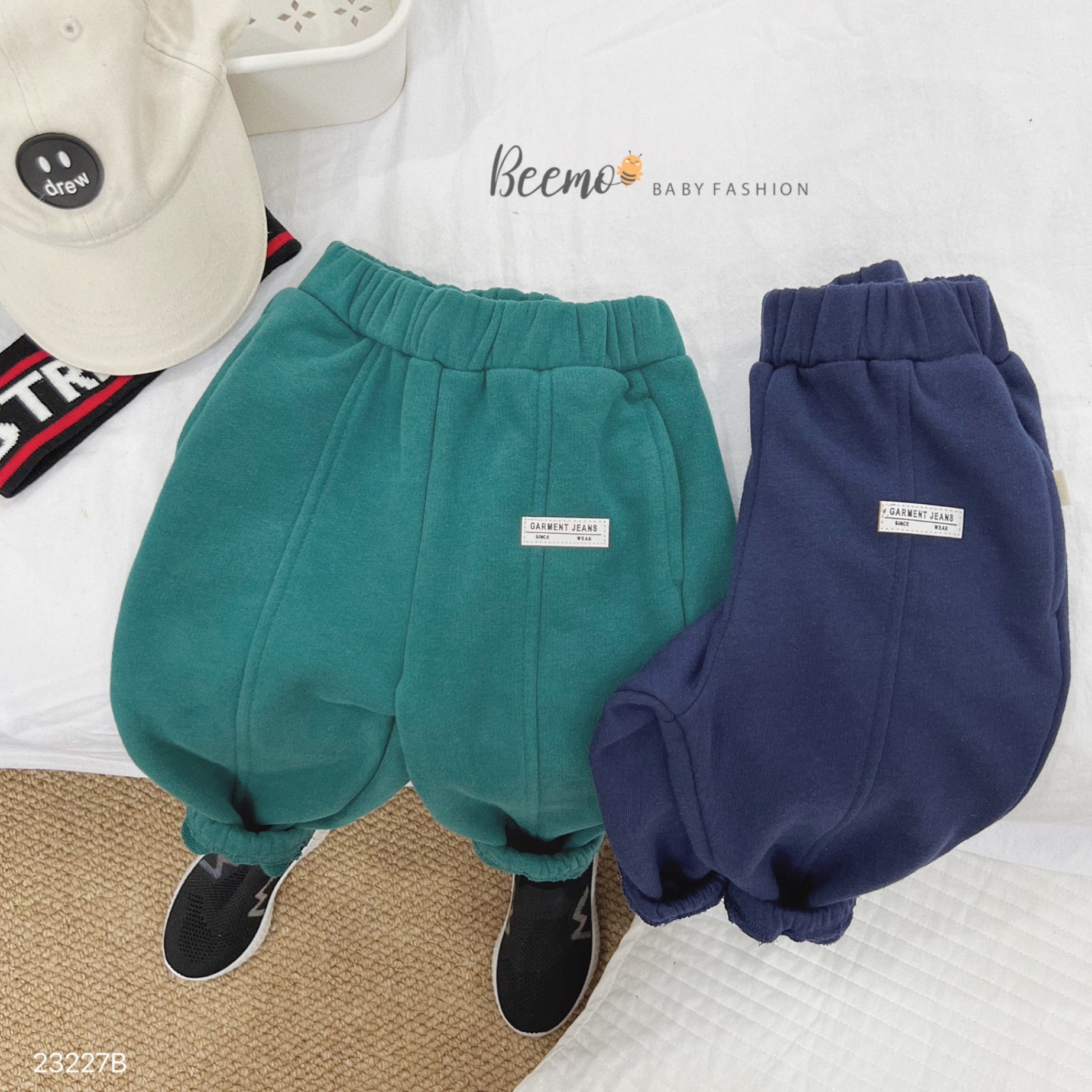 BEEMO 23227B- SET HOODIE PHỐ TAY IN CHỮ NEW YORK