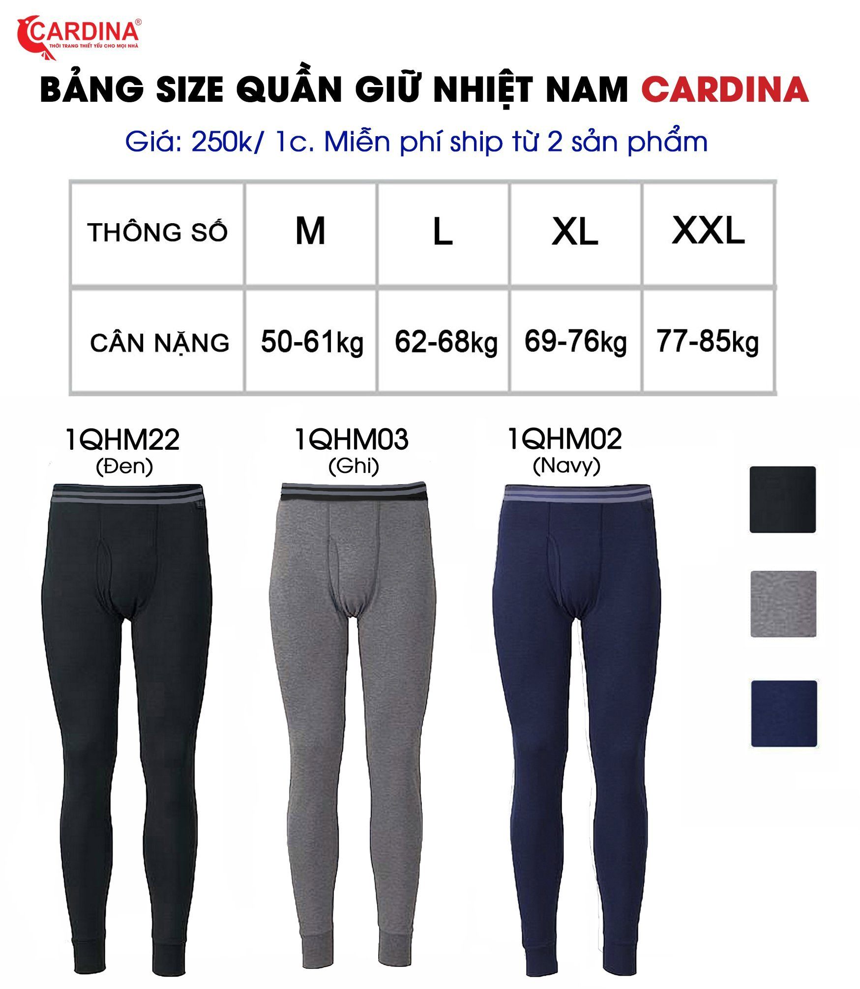 H149- QUẦN GIỮ NHIỆT NAM CADINA