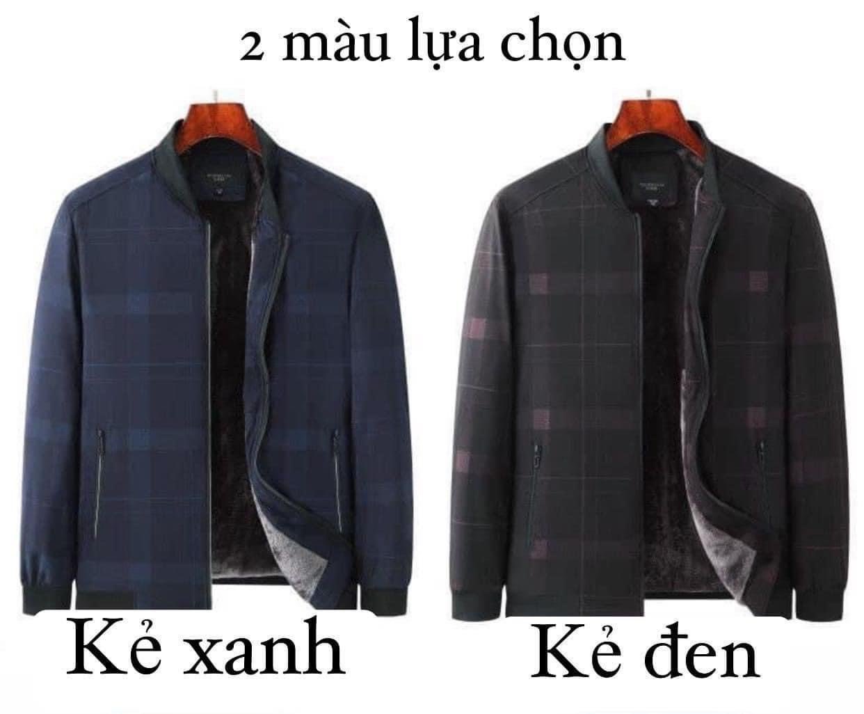 H625 - ÁO KHOÁC LÓT LÔNG KẺ QC CHO BỐ MỚI