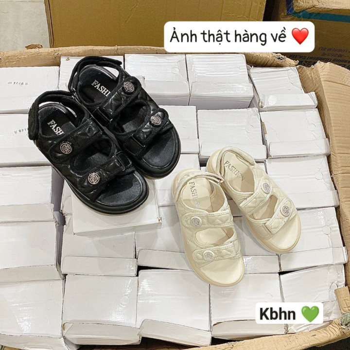 H1538- DÉP SANDAL HOA TRÀ NỮ