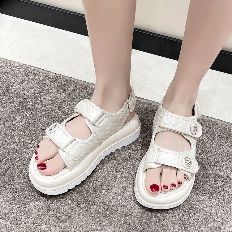 H1538- DÉP SANDAL HOA TRÀ NỮ