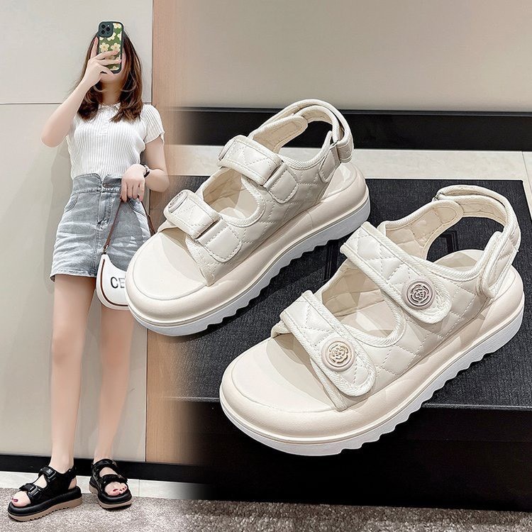 H1538- DÉP SANDAL HOA TRÀ NỮ